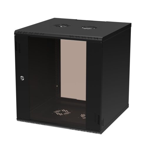 Extralink Premium 12U 600x600 Black | Rack cabinet | tool-free mounting, wall-mounted