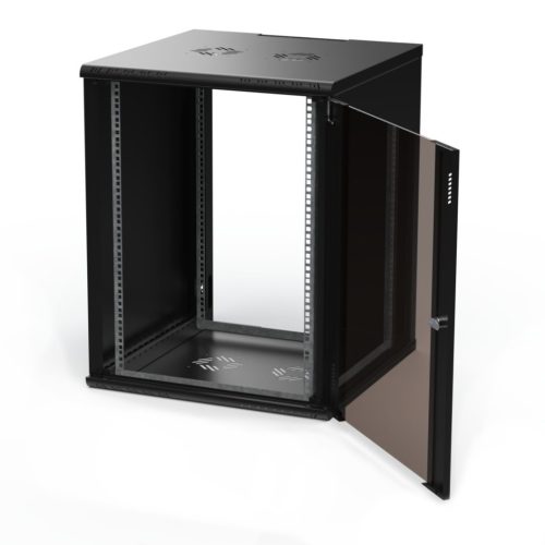 Extralink Premium 15U 600x600 Black | Rack cabinet | tool-free mounting, wall-mounted