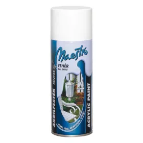   Prevent, Maestro, Akril Festék, Fehér, Fényes, 400ml, RAL9010