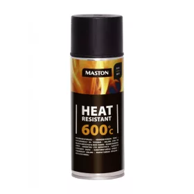 Maston, Festék, Fekete, Matt, Hőálló 600°C-ig, 400ml