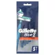 Gillette Blue2 Plus eldobható borotva Ultra Grip 5