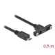 Delock Kábel, USB 2.0-s Micro-B típusú csatlakozóhüvely, panelrögzítés > USB 2.0-s Micro-B típusú cs (35108)