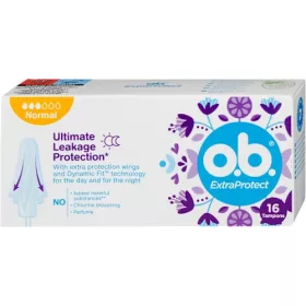o.b. tampon 16 db Extra Protect Normal (8 db/#)