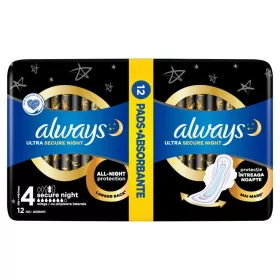 Always egészségügyi betét Duo Ultra Secure Night 12 db