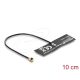 Delock WiFi 6 Antenna I-PEX Inc., MHF  I-dugó 4,5 - 5,0 dBi mindenirányban rögzíthető, csatlakozó kábellel (1.13, 10 cm), NYÁK-lap, belső öntapadós
