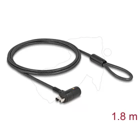   Navilock Laptop biztonsági kábel A-típusú USB csatlakozó felülethez és kulcsos zárral