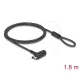 Navilock Laptop biztonsági kábel A-típusú USB csatlakozó felülethez és kulcsos zárral