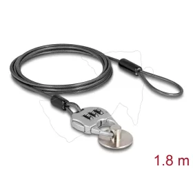   Navilock Biztonsági kábel tabletekhez és okostelefonokhoz kombinált zárral, fémlemezzel és ragasztó párnával