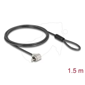   Navilock Laptop biztonsági kábel kulcsos zárral sztenderd Kensington csatlakozós - rövid zárófej