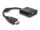 Delock Átalakító HDMI dugó - VGA aljzat fekete