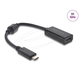   Delock ?USB Type-C  adapter HDMI (DP Alt mód) 8K 60 Hz -hoz HDR és HDCP fekete