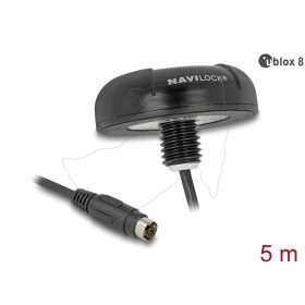   Navilock NL-803P EVA-M8Q MD6 soros töbszörös GNSS vevőegység u-blox 8 5 m