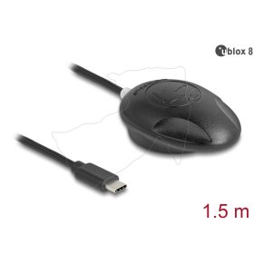   Navilock NL-8002UC USB 2.0 Type-C  Multi GNSS-vevőegység, u-blox 8, 1,5 m