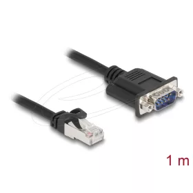   Delock CAN buszos kábel RJ45 apa - D-Sub 9 tűs apa csavarokkal Cat.5e STP 1 m