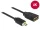 Delock HDMI Ethernettel - HDMI micro-D apa véggel / HDMI-A anya 3D 4K 20 cm kábel (65687)