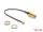 Delock Antenna kábel SMA anya válaszfali csatlakozóval apa I-PEX Inc., MHF  I -dugó 1.13 10 cm menethossz 10 mm
