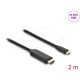 Delock USB Type-C  - HDMI kábel (DP Alt Mode) 8K 60 Hz-hez HDR funkcióval 2 m fekete