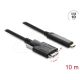 Delock Aktív optikai kábel USB 10 Gbps USB Type-C  apa > USB 10 Gbps Micro-B Típusú dugó csavarokkal ellátott 10 m