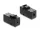 Delock Keystone Module sztereo jack anya 3,5 mm 4 tűs - sztereo jack anya 3,5 mm 4 tűs, fekete