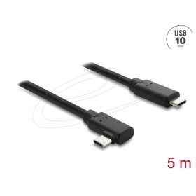   Delock Aktív optikai USB kábel 10 Gbps USB Type-C  csatlakozó, döntött kivitel, 5 m