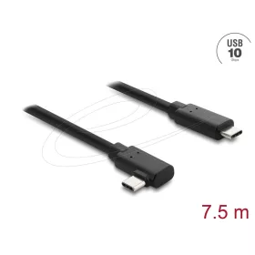   Delock Aktív optikai USB kábel 10 Gbps USB Type-C  csatlakozó, döntött kivitel, 7,5 m