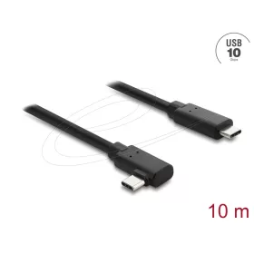   Delock Aktív optikai USB kábel 10 Gbps USB Type-C  csatlakozó, döntött kivitel, 10 m