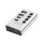 Logilink USB 3.2 Gen1 hub, 4 port kábellel/adapterrel, USB-A/C, ki/be kapcsoló, alumínium