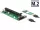 Delock Bovítokártya M.2 kulcs B+M > PCI Express x16 30 cm USB kábellel (41428)