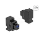 Delock Keystone Modul A-típusú USB-vel és USB Type-C  töltő porttal PD 20 W fekete