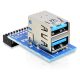 DeLock 41865 USB 3.0 pin header female -> 2 x USB 3.0 female – up