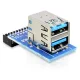 DeLock 41865 USB 3.0 pin header female -> 2 x USB 3.0 female – up