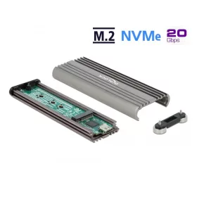   Delock M.2 NVMe PCIe SSD-hez kapcsolódó külső memória ház SuperSpeed USB 20 Gbps (USB 3.2 Gen 2x2) U