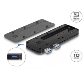   Delock USB 3.2 Gen 2 ház PlayStation 5-höz M.2 NVMe Slot-tal - eszközmentes (42013)