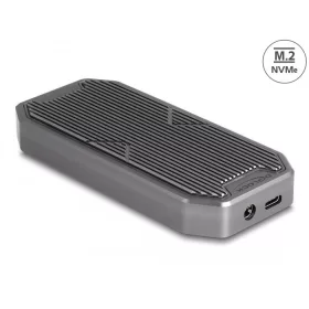   Delock külső játékház M.2 NVMe PCIe SSD-hez SuperSpeed USB 20 Gbps (USB 3.2 Gen 2x2) USB Type-C csatlakozóval és RGB LED megvilágítással ...