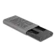 Delock Külső USB 20 Gbps ház 2 x M.2 NVMe PCIe SSD-hez USB Type-C  anyával és klón funkcióval