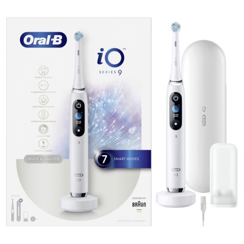 Oral-B iO9 White Alabaster elektromos fogkefe