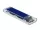 Delock Külso ház M.2 NVME PCIe SSD-hez USB Type-C  csatlakozóval anya áttetszo