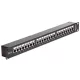 Delock 19" csatolós patch panel 24 portos Cat.6