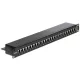 Delock 19  Patch Panel 24 portos Cat.6 fekete