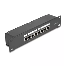   Delock 10  Kapcsolókészülékes patch panel 8 porttal Cat.6
