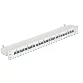 Delock 19" Patch Panel 24 Port Cat.6A szürke