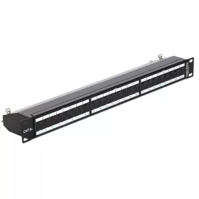 Delock 19" Patch Panel 24 Port Cat.6A fekete