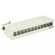 Delock Keystone asztali patch panel 12 portos szürke