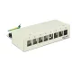 Delock Keystone asztali patch panel 8 portos szürke (43336)
