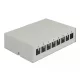 Delock Szürke 8 portos Keystone próbapanel (43412)