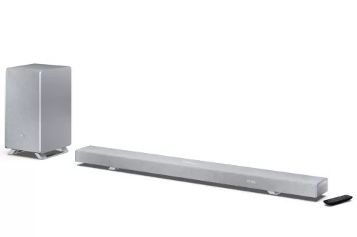 SHARP Q HT-SBW55121(SL) 5.1.2 Dolby Atmos / DTS:X hangprojektor vezeték nélküli mélynyomóval ezüst