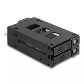   Delock Slim Mobil Rack 2 x 2.5  U.2 NVMe SSD-hez 5.25  kerettel