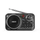 AKAI FM rádió audio lejátszó fekete APR-500BK