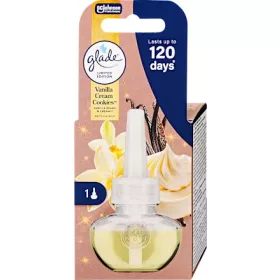   Glade® elektromos utántöltő 20 ml Vanilla Cream Cookies 2025 TÉLI LIMITÁLT