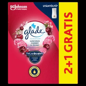   Glade® Touch&Fresh utántöltő 10 ml 2+1 Zamatos cseresznye és bazsarózsa